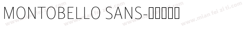 MONTOBELLO SANS字体转换